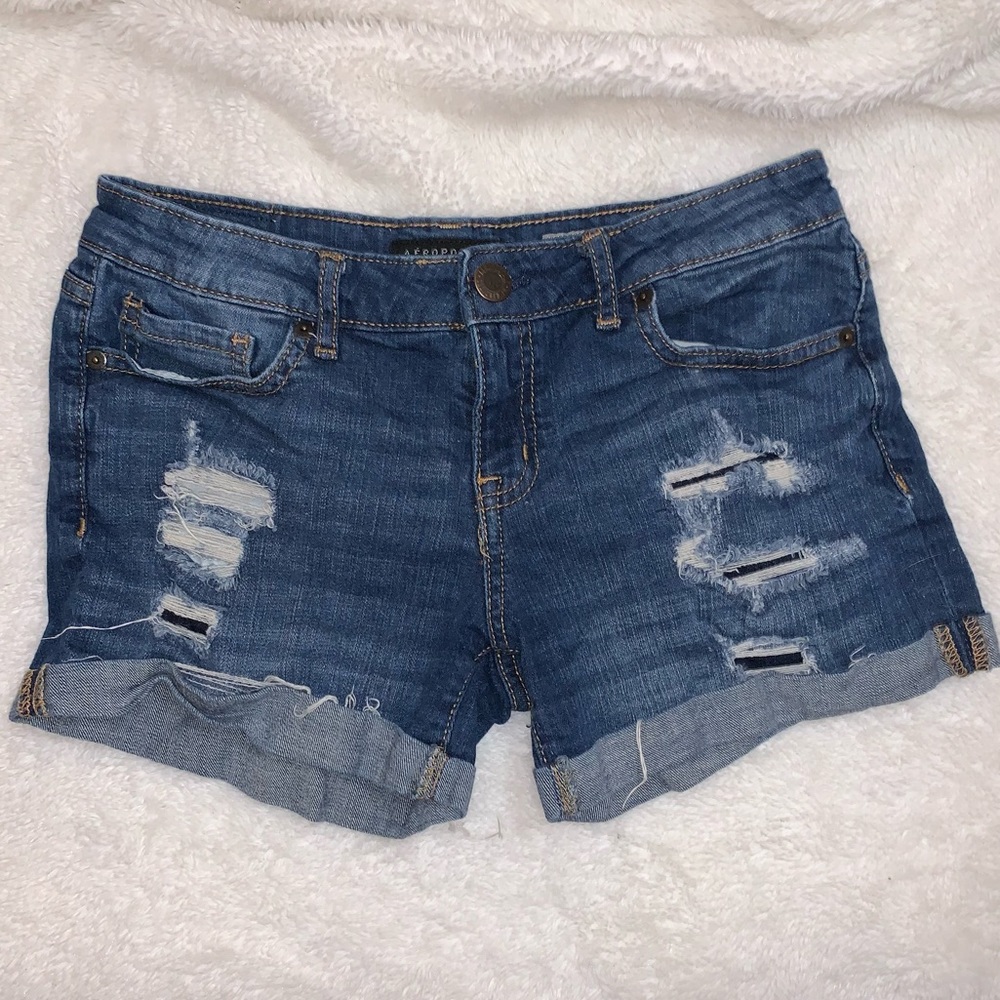 Mid Rise Jean Shorts (Aeropostale)